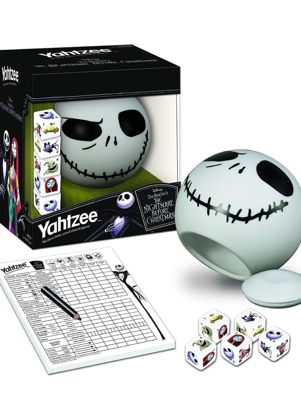 NIB Disney Yahtzee The Nightmare Before Christmas 25 Years Anniversary Game